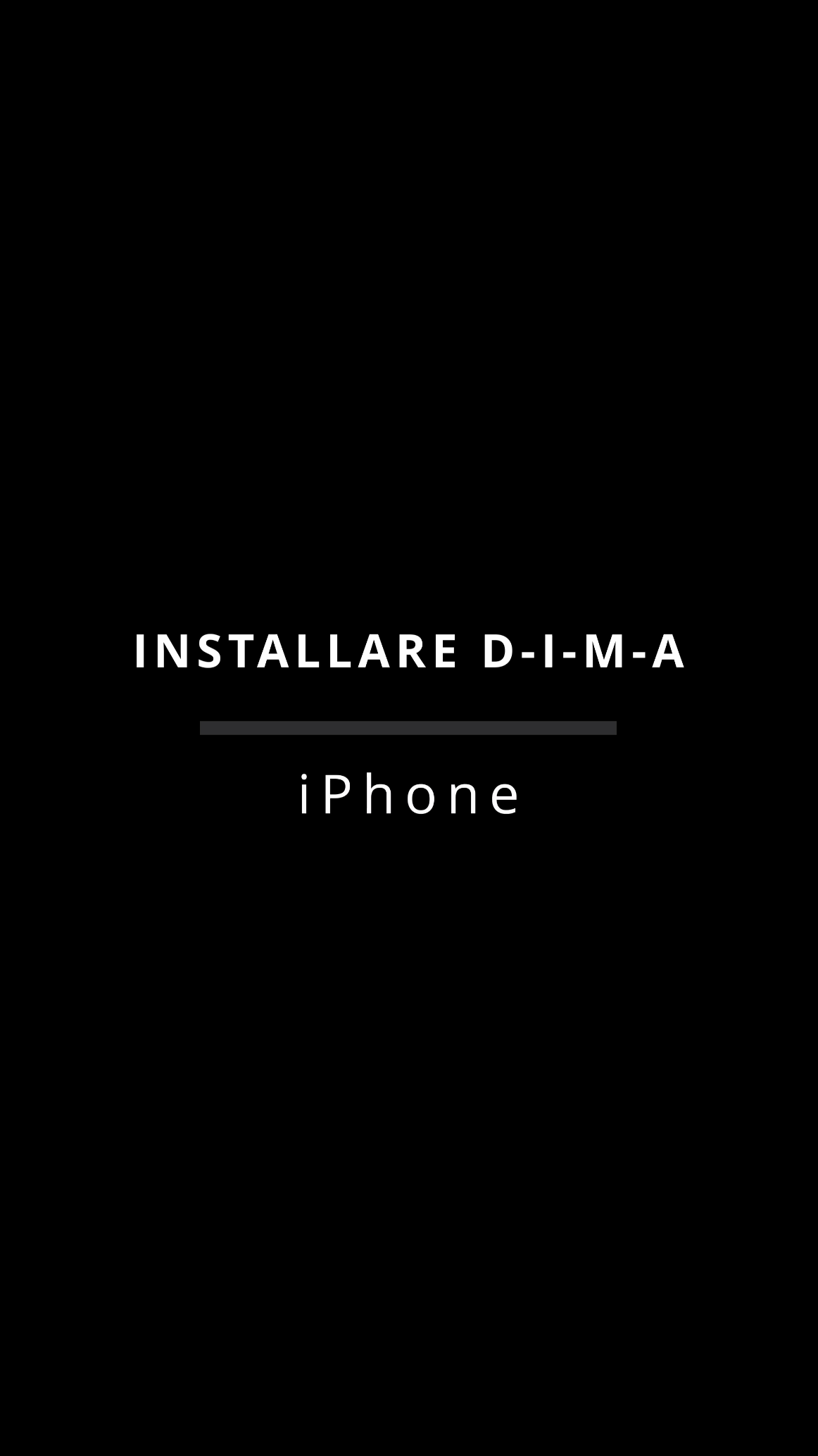 Installazione DIMA su iPhone