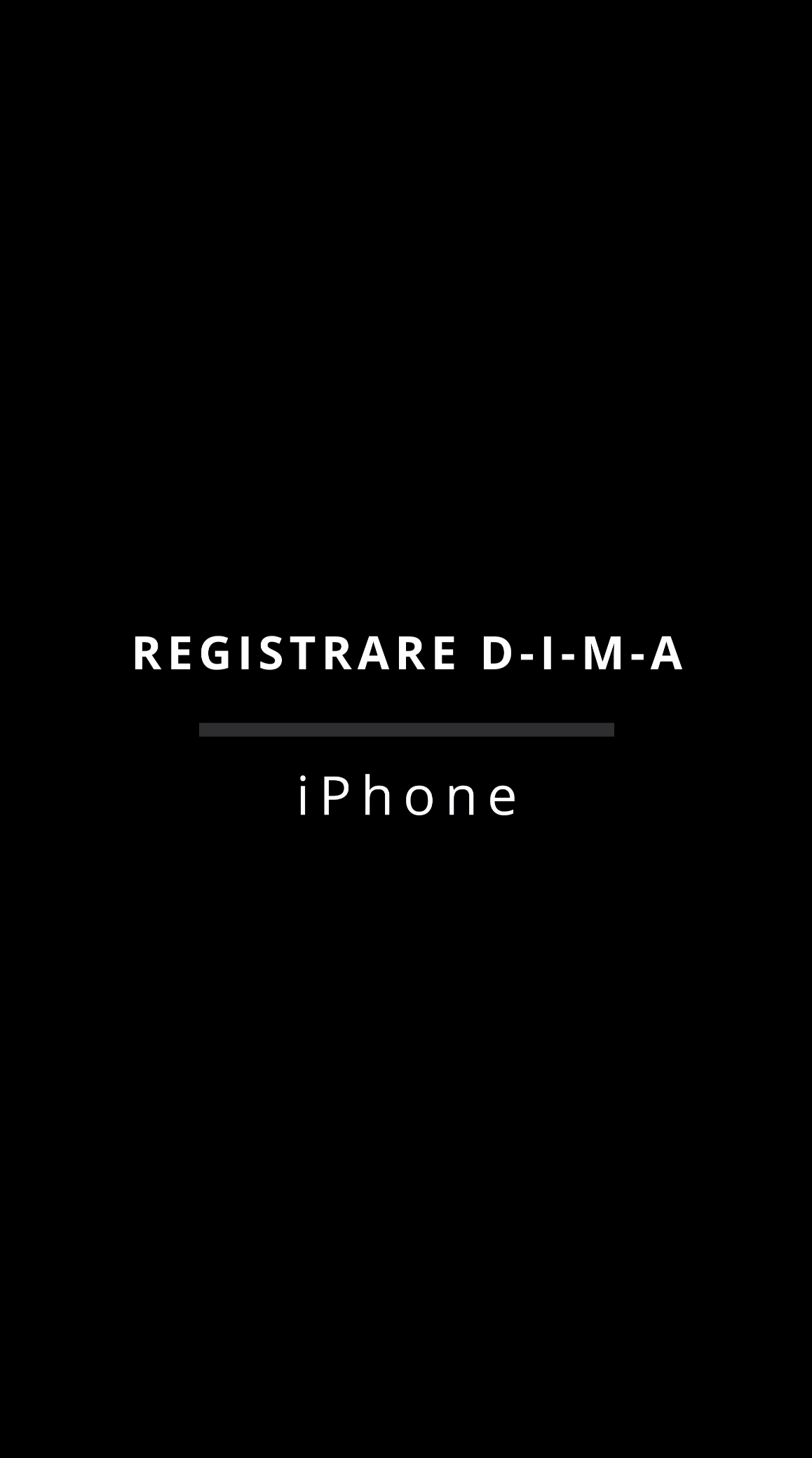 Registrazione DIMA