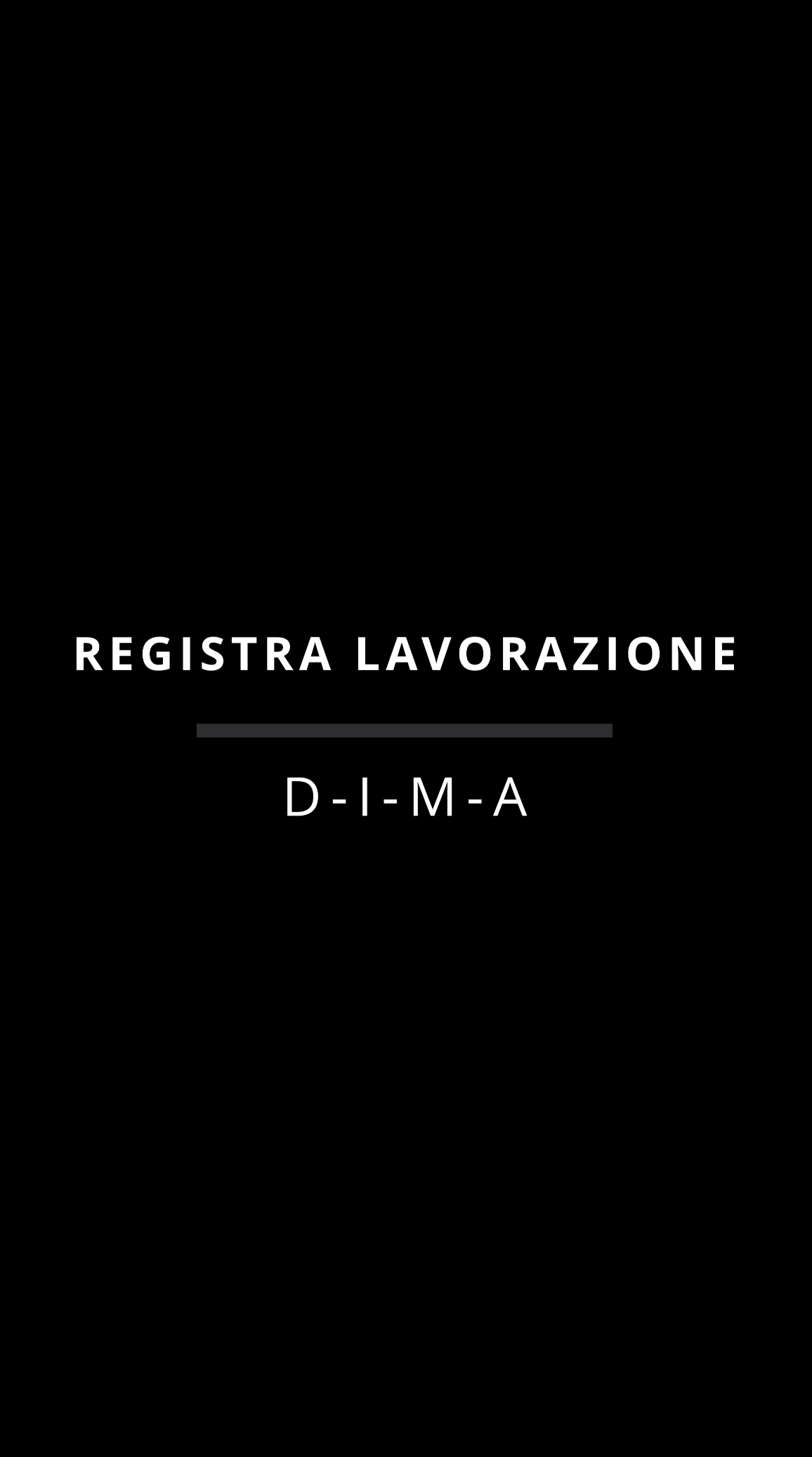 Registrazione lavorazione