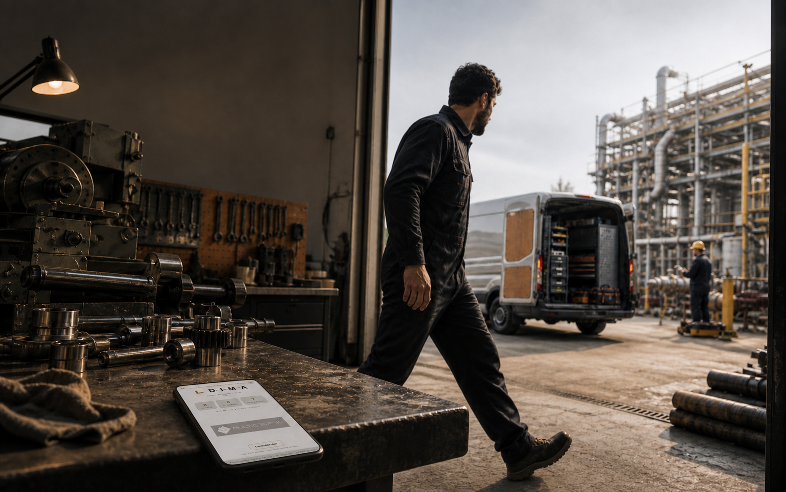 DIMA accompagna il lavoro dall’officina all’intervento esterno