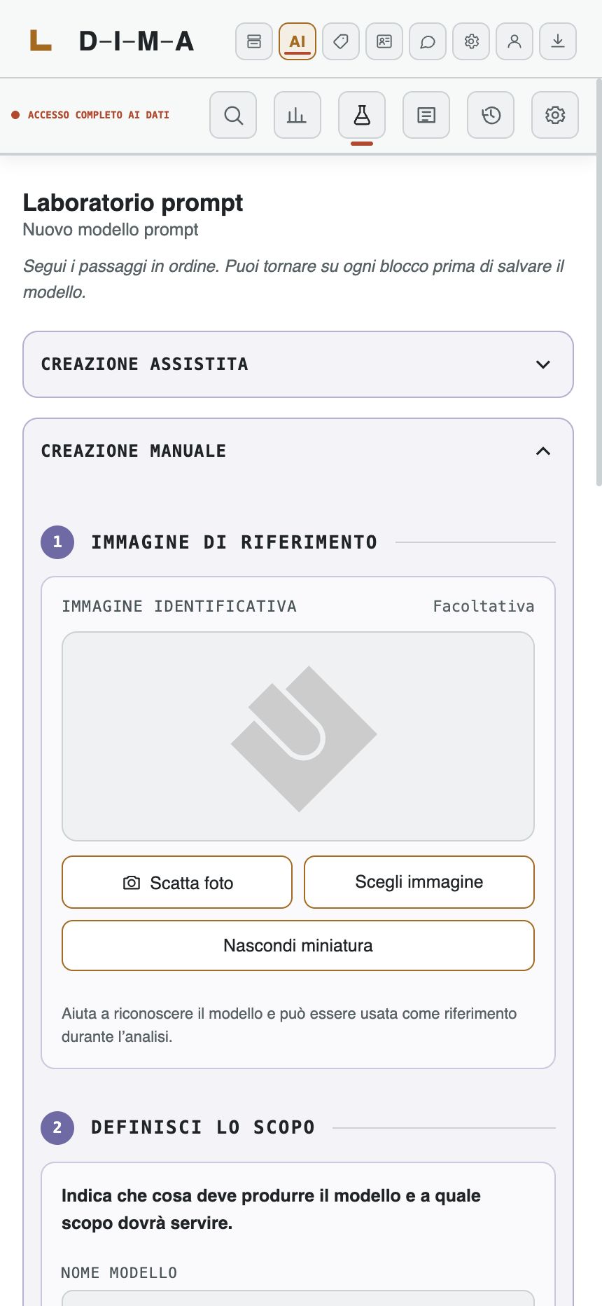 Laboratorio prompt